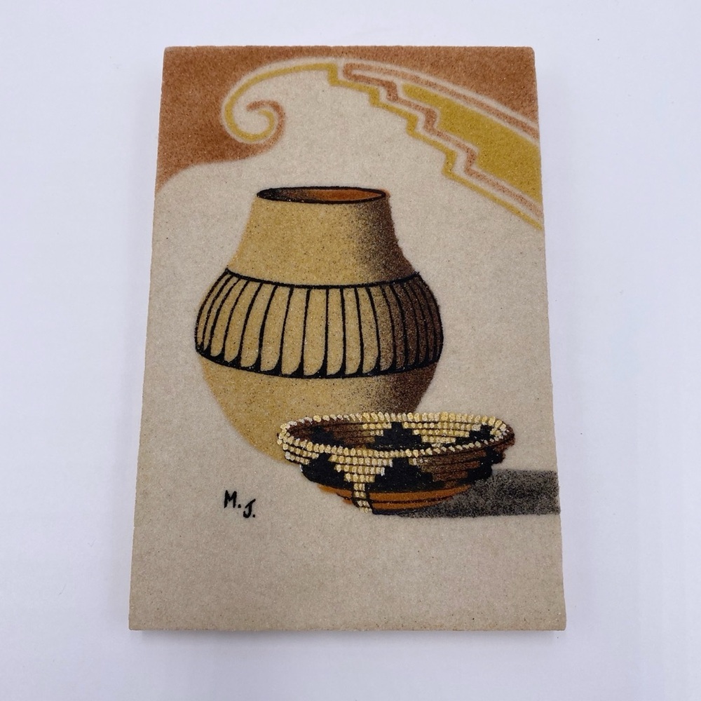 Sand Art Painting Artist Signed